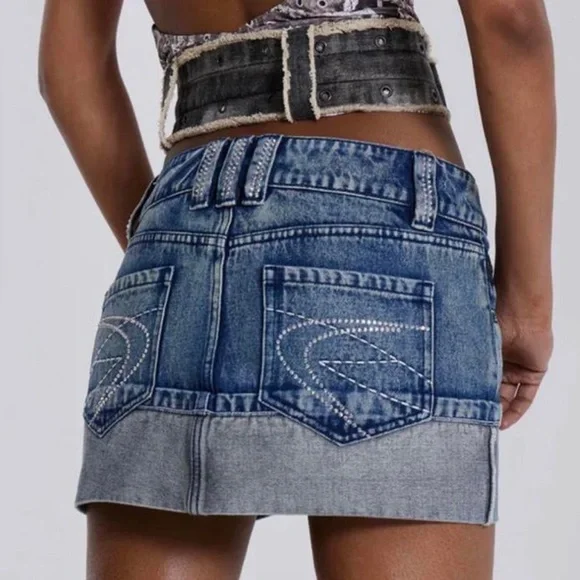 Jaded London Blue Denim Skirt - Picture 4 of 4